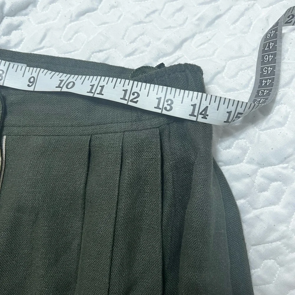 Alphorn Maxi Skirt Handmade Bead
Vintage Green Pleated Pockets elastic
Waist - Picture 13 of 15